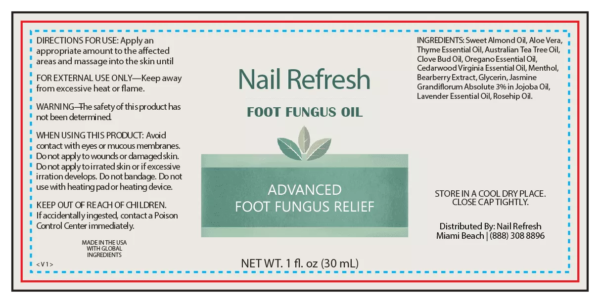 Nail Refresh official supplement label showing ingredients